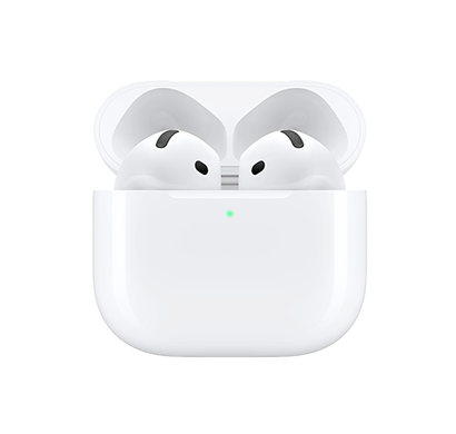 apple airpods 4 with active noise cancellation bluetooth headset (white, true wireless)