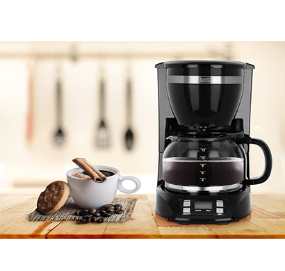 black+decker (bxcm1201in) 900w 12-cup drip coffee maker/ 1.5l water tank capacity (black)