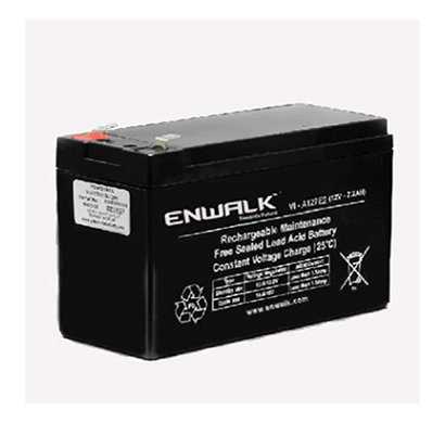 enwalk 12v7.2ah lead acid battery black