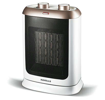 havells calido - gold - 2000w, ptc fan heater (white & gold)