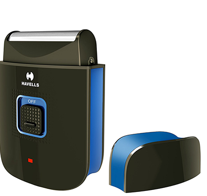 havells - ps7002 rechargeable pocket shaver for men, black, 1 year warranty