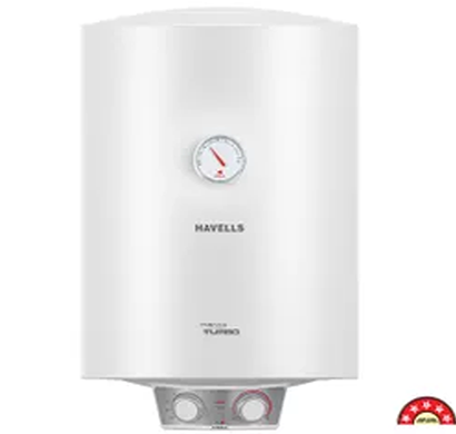 havells - ghwamtswh035, 35ltr monza turbo storage water heater, white, 1 year warranty