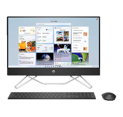 hp 24-cb1907in all-in-one desktop pc (intel core i5/ 12th gen/ 16gb ram/ 512gb ssd / windows 11 + ms office/ wireless keyboard and mouse/ 23.8 inch fhd/ intel uhd graphics/ 1 year warranty), jet black