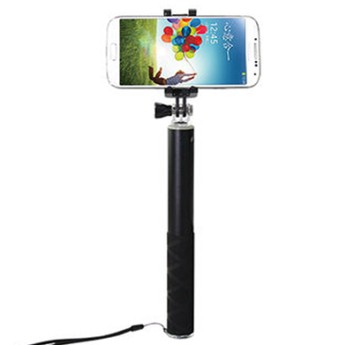 ipearl - ip14-po-08903f, folding plus selfie stick (enjoyable), 90cm maximum length, black
