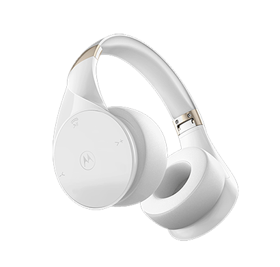 moto xt500+ sound bluetooth wireless over-ear headphones (white)