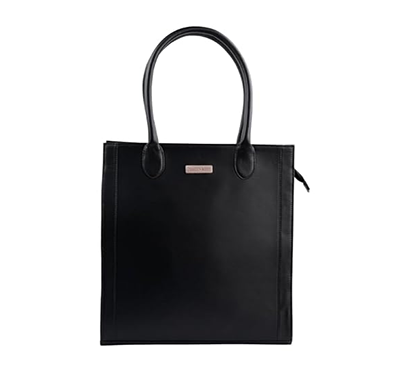 peace n keep sleek serenade handbag vegan leather (matte black)