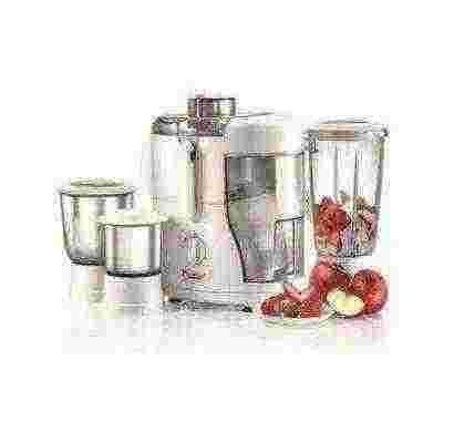 prestige champ 550 w juicer mixer grinder (white/3 jar)