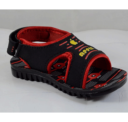 pu hills 5 to 10 size kids sandal black red